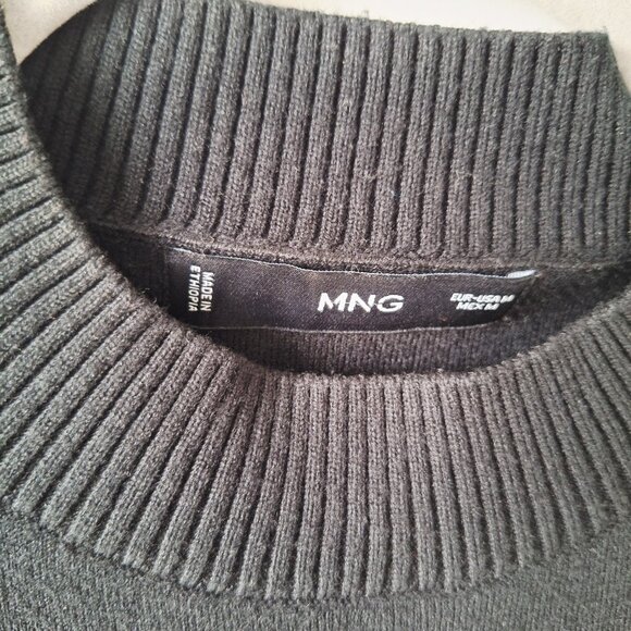 MANGO Oversized striped sweater - Black and White - Picture 6 of 10